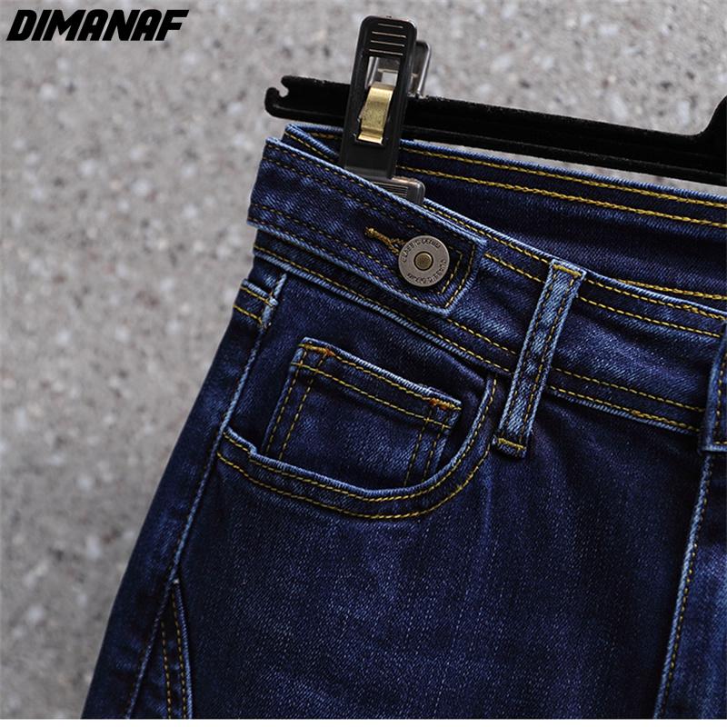 DIMANAF 2024 новые джинсы больших размеров, осенние женские лоскутные базовые эластичные брюки, свободные повседневные женские брюки, синие брюки 5XL