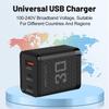 Двойное PD+USB зарядное устройство 2,4 А: Дорожный адаптер US/EU/UK
