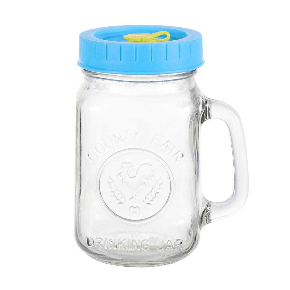 1/4Pcs Drinking Food Storage Cute Mason Jar Lids With Straw Hole Jar Caps Canning Lids