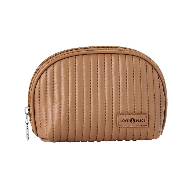 New Half Round Cosmetic Bag Women Make Up Bag Travel Cosmetics Storage Bags Makeup Pouch Mini Clutch Bag Travel Organizer
