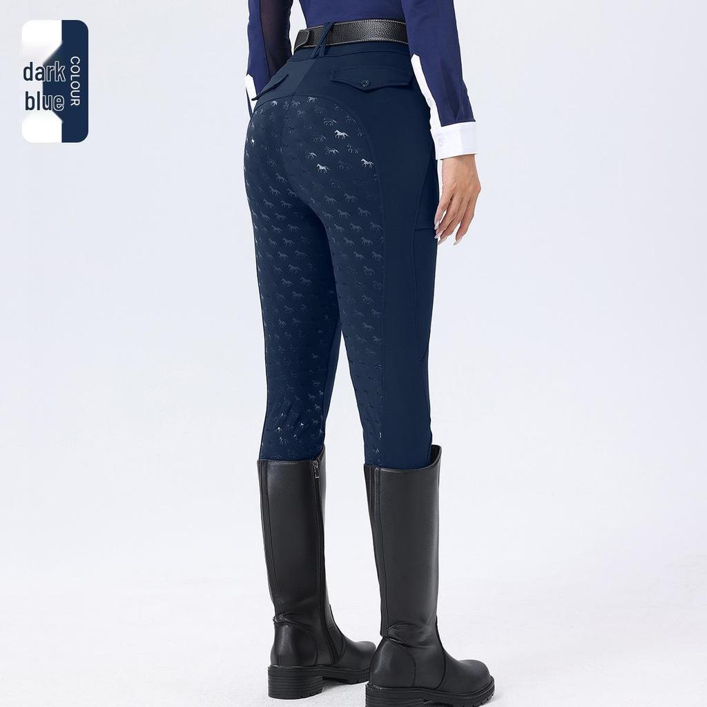 Women's Full Seat Silicone Anti-Slip Breeches: Breathable, Quick-Drying, Moisture-Wicking, High Elasticity Equestrian Pants