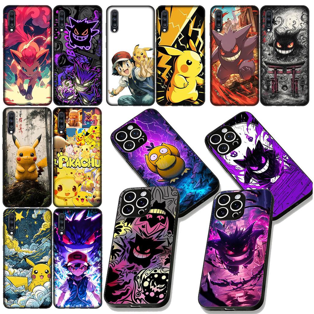 P-Pokemons Gengar P-Pikachus Psyducks for Motorola Moto Edge 50 30 Fusion 40 NEO Ultra Pro G22 G23 G20 G35 G84 G13 G53 Case