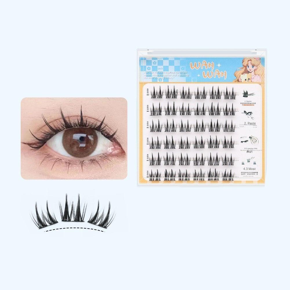 Sweet Self-adhesive Lash Clusters DIY False Eyelash Clusters Glue Free Fake Lashes  Makeup Tool