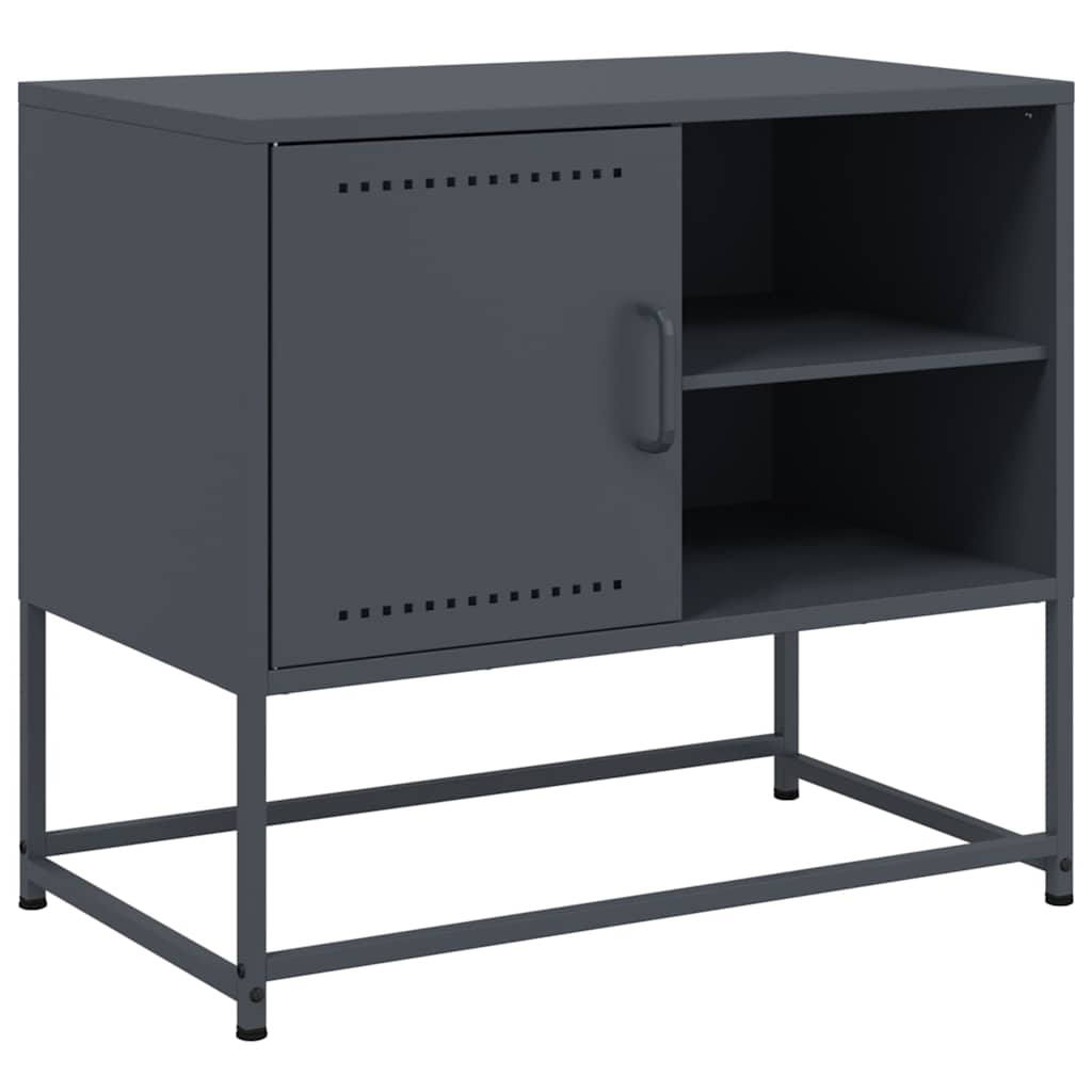 TV Stand Anthracite 68 x 39 x 60.5 cm Steel