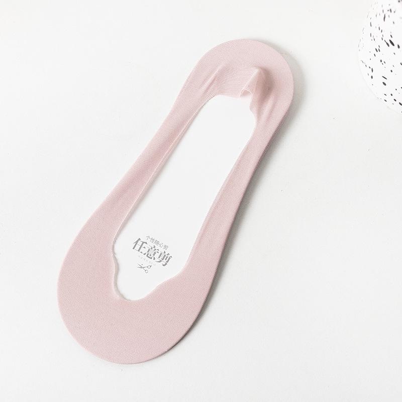 Женские ультратонкие низкие невидимые хлопковые носки с силиконовой противоскользящей вставкой для туфель на высоком каблуке