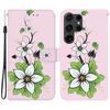 For Samsung Galaxy S26 Ultra Wallet Phone Case Anti-Drop Pattern Printing Leather Flip Cover with Strap