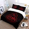 "Red and Black Sports Emblem" Bedding Duvet Cover Set Duvet Cover Pillowcases  (1 * Duvet Cover 2 * Pillowcases, without duvet insert)