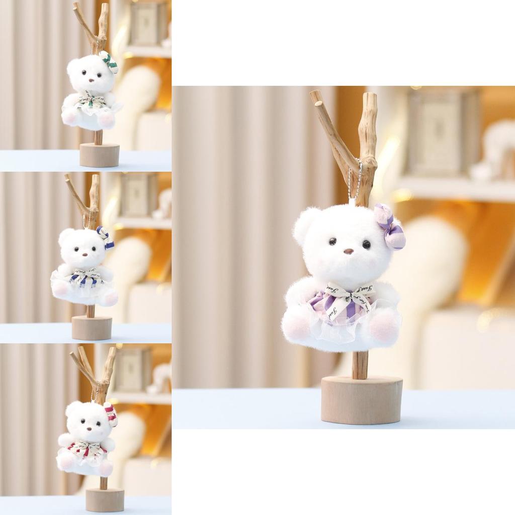 Plush Bear Toy Cute Doll For Girls Bag Pendant Gift Accessory