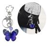 Elegant Butterfly Star Pendant Keyrings Unique Butterfly Pendant Keychain Beaded Phone Anti-Lost Chain Hangings Jewelry