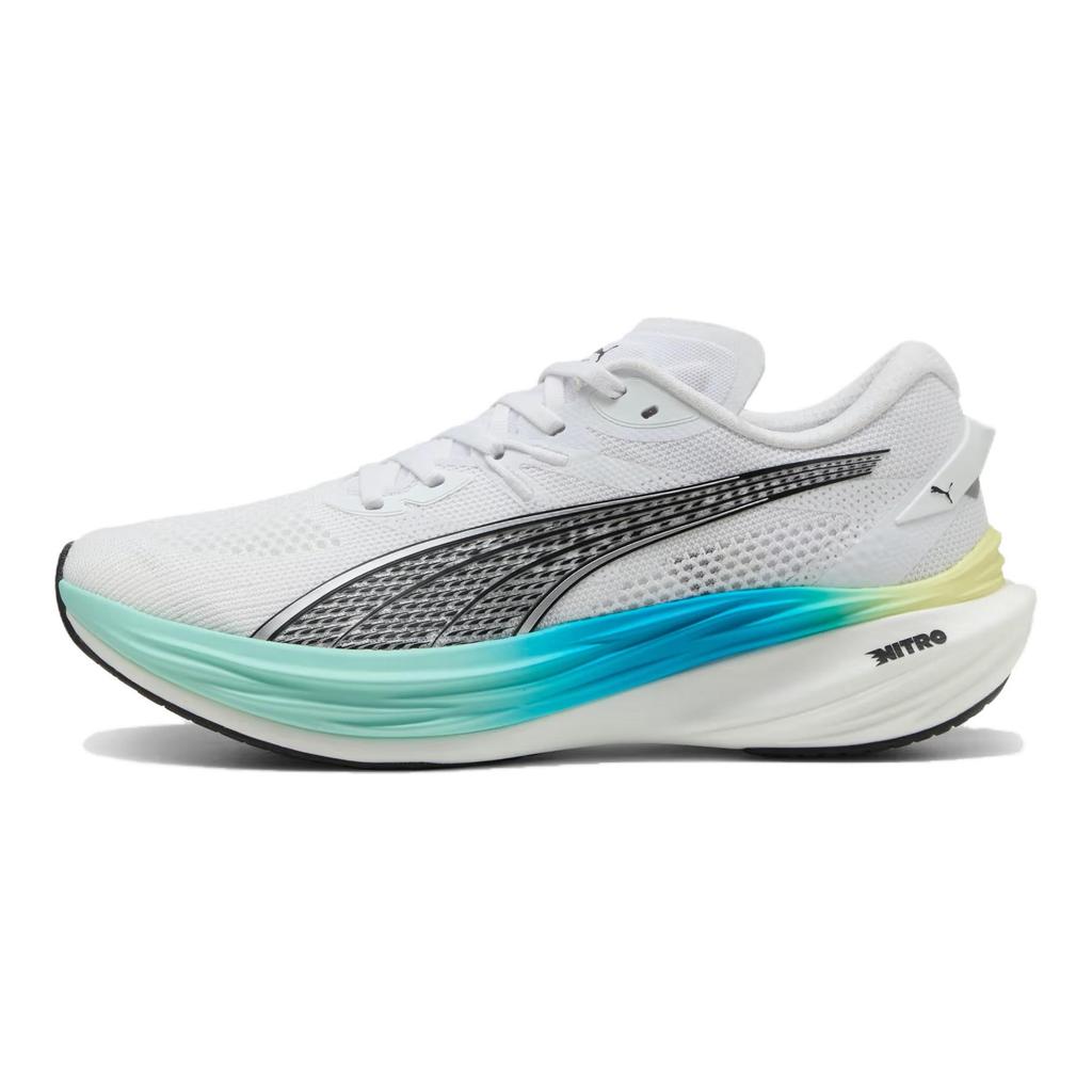 Puma Deviate Nitro 3 Универсальные Удобные Прочные Дышащие Низкие Кроссовки для Бега Мужские кроссовки Белые 309707-29