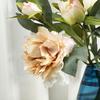 Simulated 3-head peony flower, living room hotel decorative ornament, outdoor photography prop fake flower