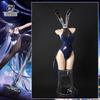 Game Hms Jersey Bunny Costume Dark Blue Women Jumpsuit Halloween Activity Party Role Play Outfits