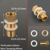 1/2" 1/4" Brass Water Tank Connector Silicone Gasket Copper Pipe Fish Tank Coupling Joint Garden Irrigation Pipe Hose Adapter Fuel System Fittings7