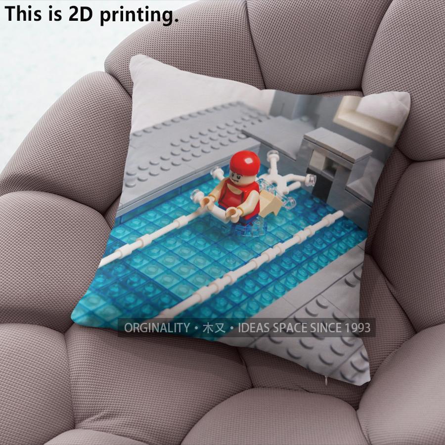 Чехлы на подушки с принтом бассейна в стиле LEGO, чехол для подушки с узором, подходит для дивана, спальни, автомобиля
