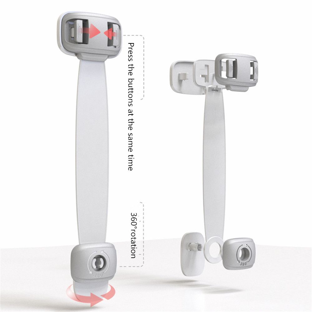 Cabinet Drawer Protection Refrigerator Housing Safety Closing Buckle Door Locks Child Safety Lock