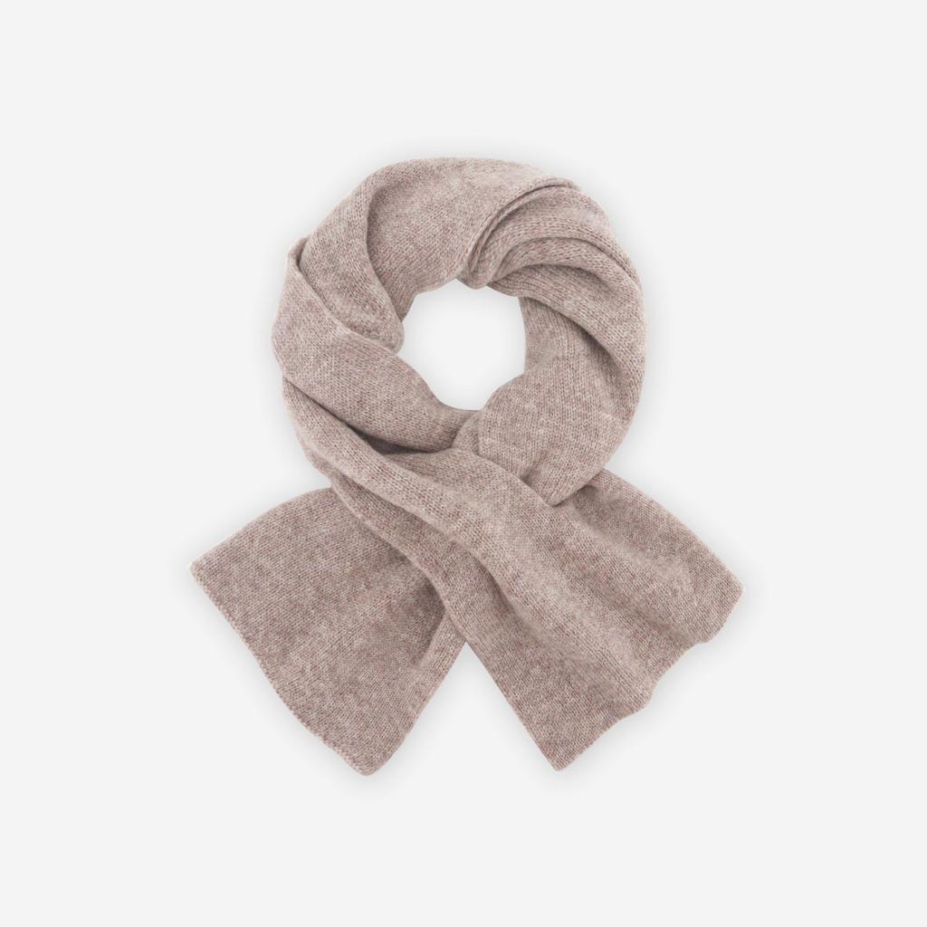 Solid Color Knitted 100% Wool Scarf Women's Autumn and Winter High-end Fashion Shawl Versatile Simple Girls Scarf