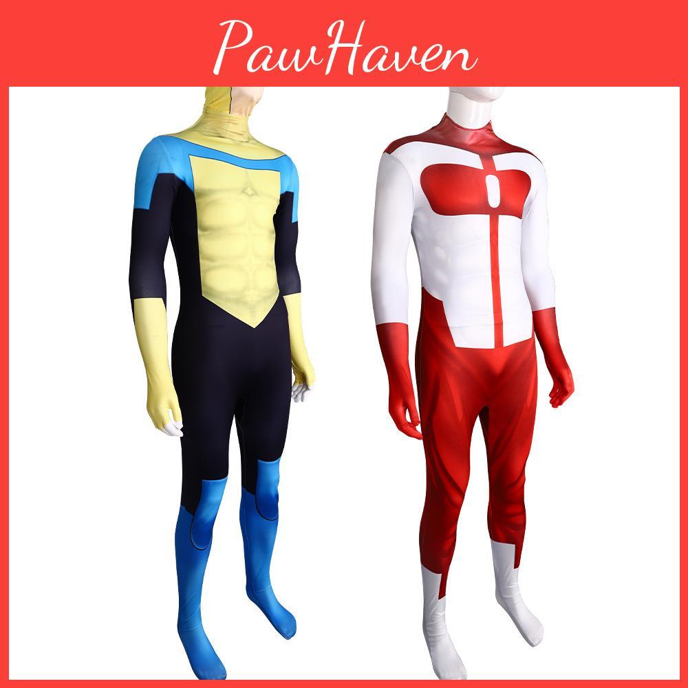 Invincible Hero Unisex Cosplay Outfit Comfortable Polyester Spandex Bodysuit For All Ages