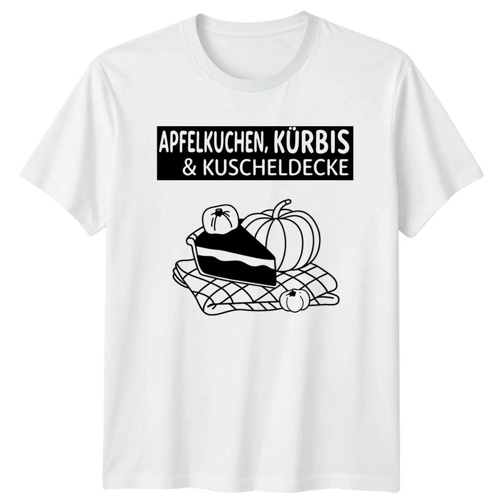 Apfelkuchen Kurbis Kuscheldecke TShirt Fall GerUnisex Autumn Gift For Him And Her