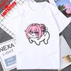 Смешная футболка с мемом Доро Косплей Никке Аниме Мультяшная Игра Графическая Повседневная Мода Футболка с коротким рукавом Харадзюку Отаку Футболки
