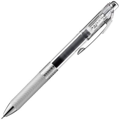 Pentel Гелевая ручка EnerGel Clear 10 ручек, Infree, 0,4 мм, Корпус, Черный, BLN74TL-A,