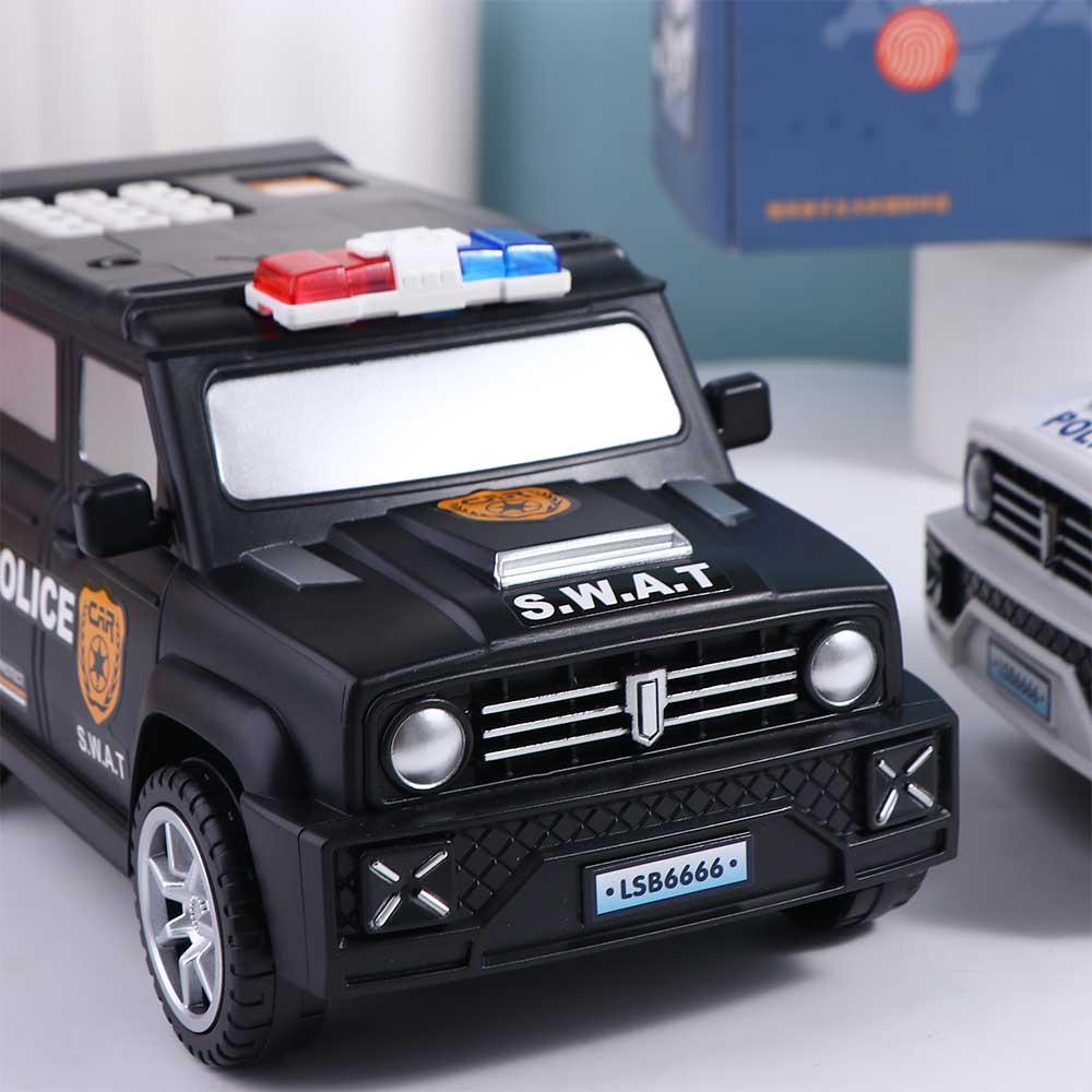 Отпечаток пальца Пароль Детские игрушки Модель машины SWAT Модель машины Копилка Коробка для сбережения денег Касса