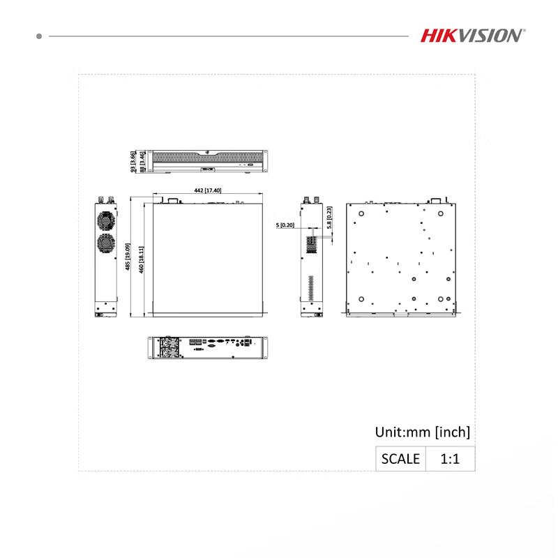 Hikvision 64-Channel Network Video Recorder CN plug (adapter included)
