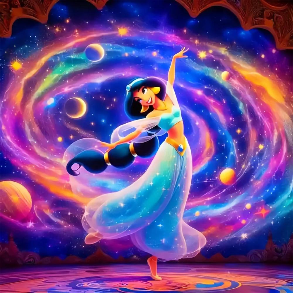 Disney Коллекция «Звездное небо принцессы» 5D Алмазная мозаика Полная бриллиантов Сделай сам Ручная работа Алмазная живопись Фантастическая мультяшная Декоративная картина Набор