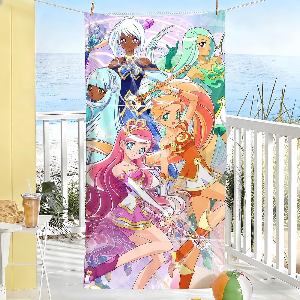 Мультяшное Модное Пляжное Полотенце L-loliRock Для Пляжей, Йога-студий, Спортзалов, Горячих Источников, Бассейнов И Пикников