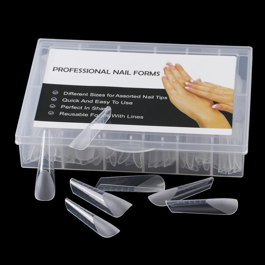 TP 120 шт./кор. матовые двойные формы для ногтей для УФ-геля, быстрое наращивание, двойная форма, верхняя форма, накладные ногти