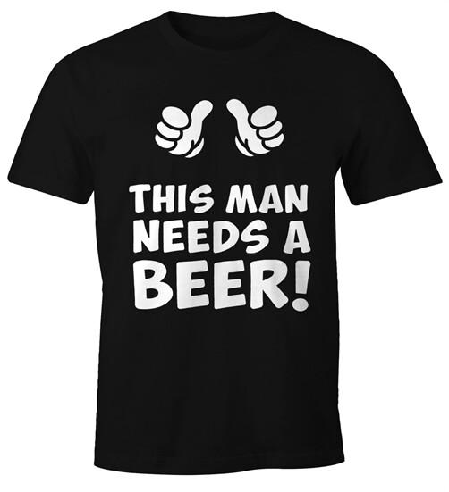 This man needs a beer Men's Beer T-Shirt Moonworks®-