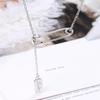 Korean Minimalist LOVE Pendant Necklace - Trendy, Niche Design, Long Clavicle Chain for Women