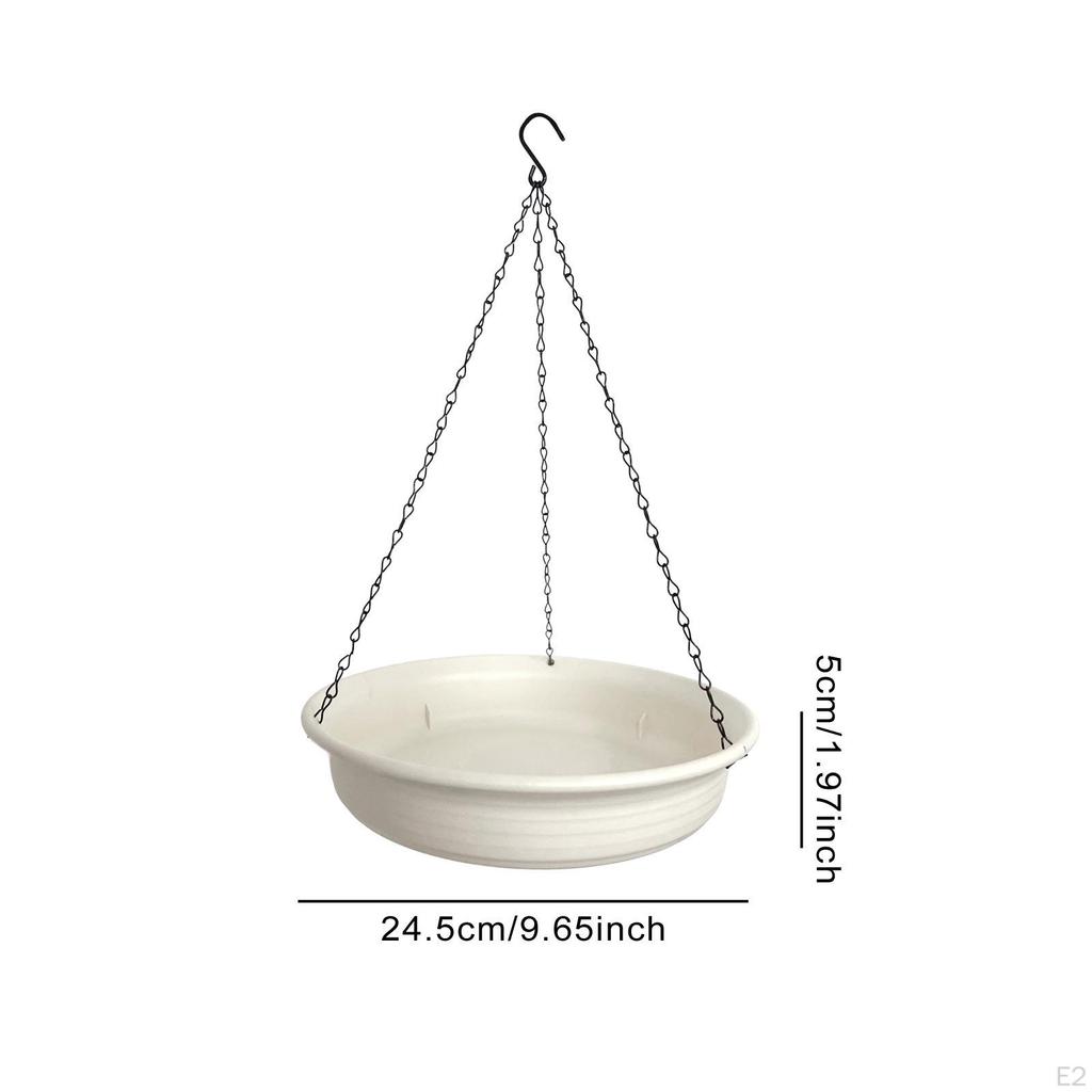 Подвесная поилка для птиц с цепочкой, Декор для полива, Многоцелевая кормушка-тарелка, Поилка для