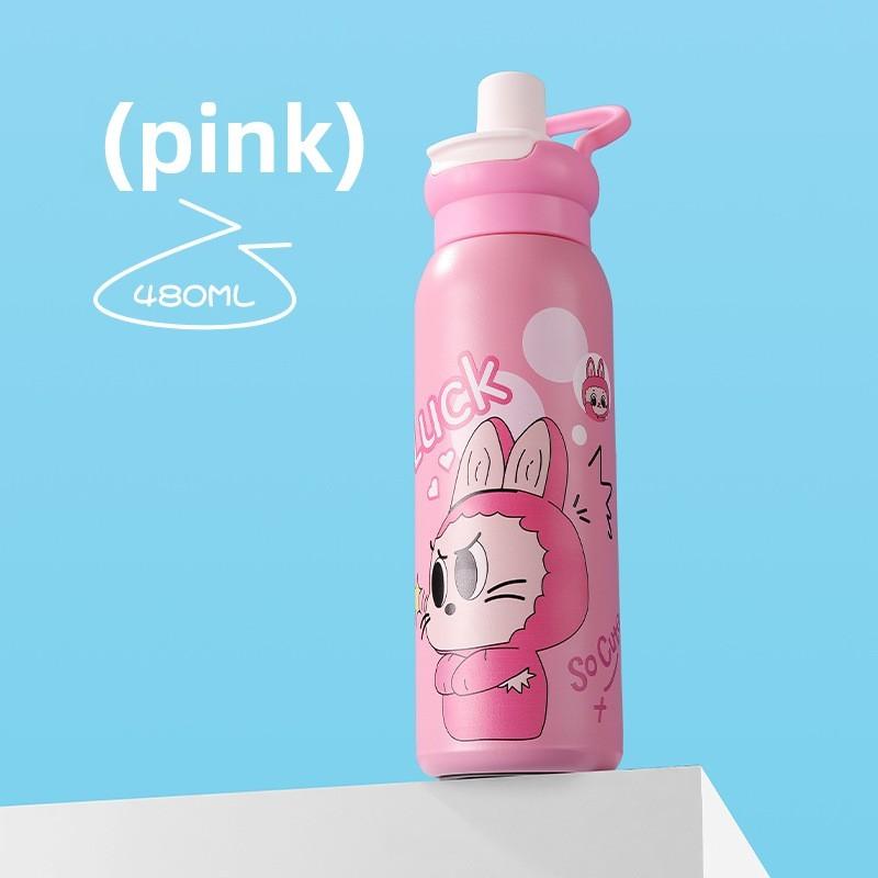 Детская чашка с термоизоляцией, соломинкой и петлей для переноски, для активного отдыха и подарков