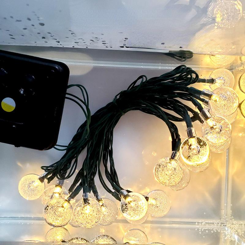 1 шт. солнечные гирлянды уличные 20 светодиодных хрустальных глобусов водонепроницаемые солнечные гирлянды гирлянды для сада Рождественский декор Рамадана