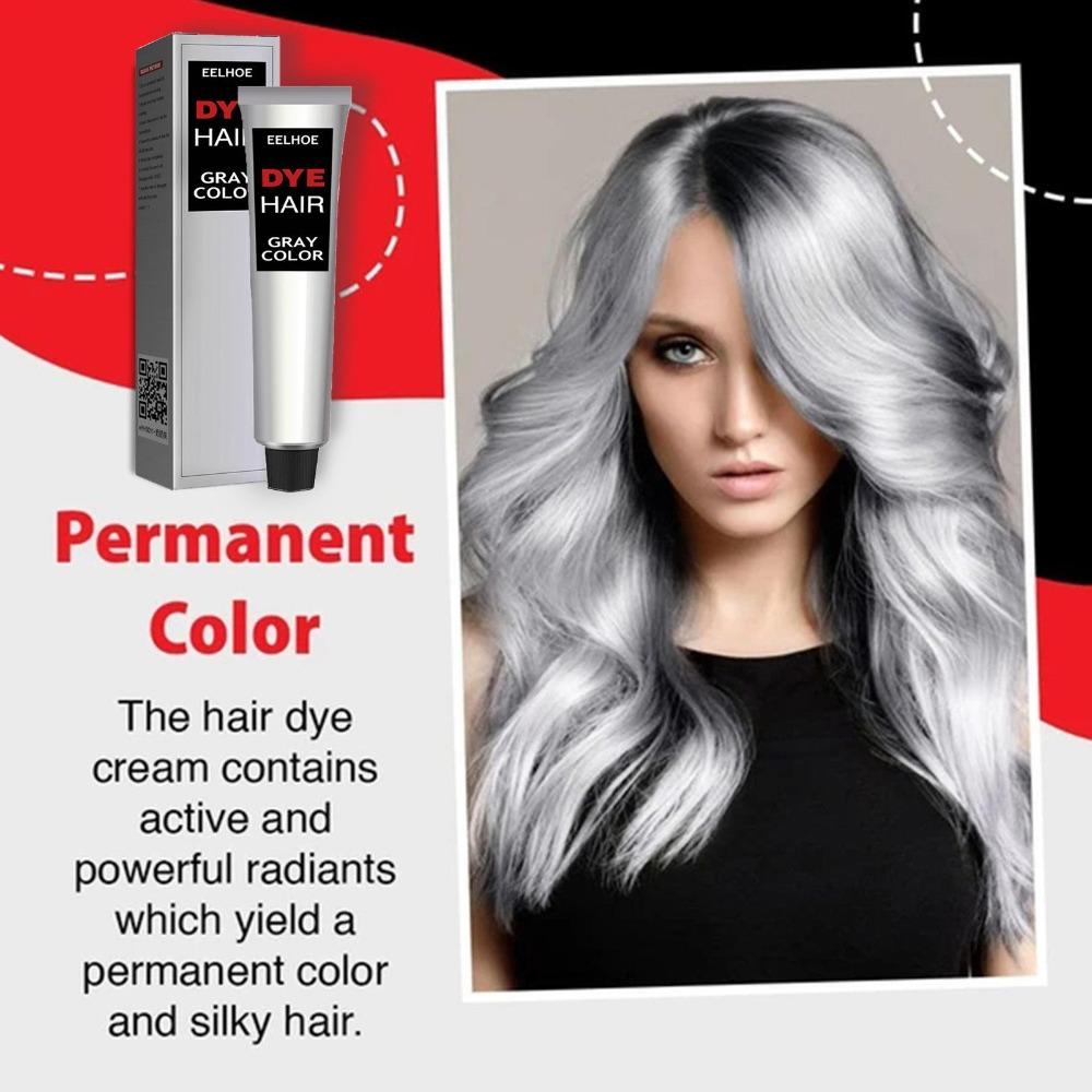 100ML Silver-gray Hair Cream, Trendy and Easy To Color, Hair Care, Long-lasting, Gentle and Does Not Damage Hair
