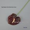 3D Anthurium Flamingo Flower – Smooth White Single Stem Arrangement for New Store Opening Celebration