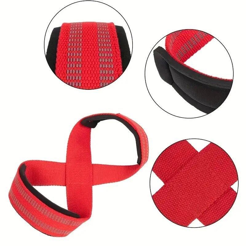High Quality Customizable logo Heavy-duty Polyester Fitness Training Wristband Figure 8 Weightlifting Sling Fitness Accessories