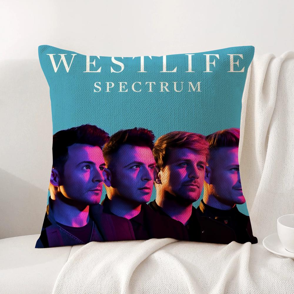 Westlife Подушка The Twenty Tour Натуральный Лен Органическая Ткань Двусторонний Принт Диван Домашний Декор Дышащая