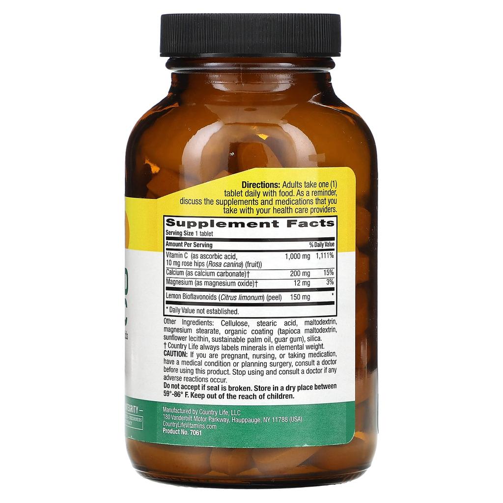 Buffered Vitamin C, 1,000Mg, 100 Tablets