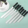 New Stainless Steel Cake Cream Spatula Non Stick Kitchen Gadget Pastry Tool 6/8/10/12in Butter Smoother Cookie