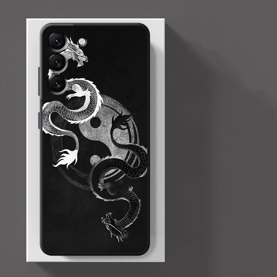 Чехол для телефона Funda для Xiaomi Redmi Note 10S 9S 7 8 11 9 12 Pro 13 Pro Plus 10 14 11s 12s Тайцзи Дракон