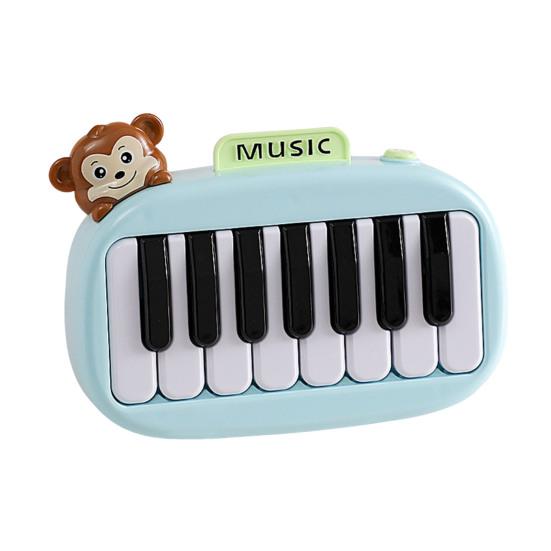 15-клавишное карманное пианино Мини-электронное пианино с подсветкой клавиш для детей