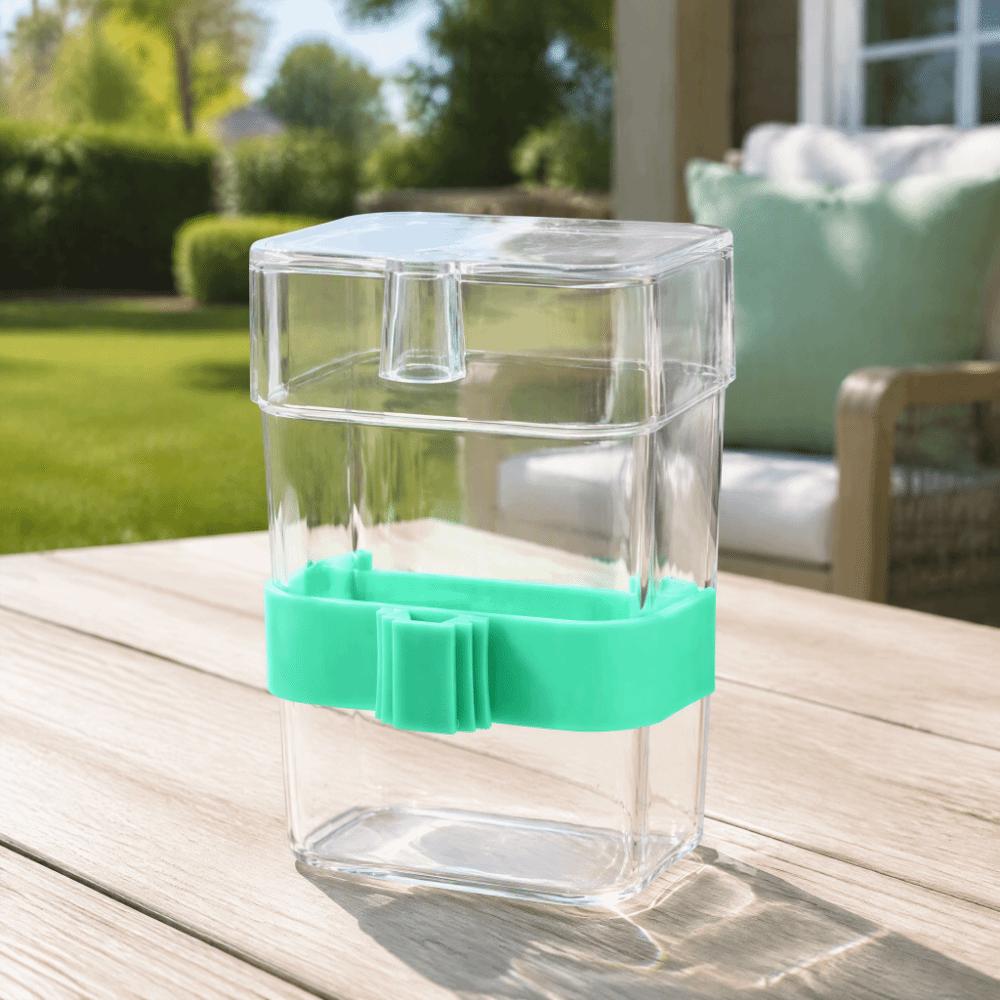 2 Pcs Clear Bird Water Dispenser Dispenser Design Parrot Water Feeder  For Cockatiel