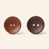 Bowl-Shaped Double Hole, Coffee Bowl-Shaped Wooden Button Women'S Suit Jacket Sweater Cardigan Wooden Button Button Button