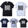 Стильная черная футболка 'Black Lives Matter' против расизма для унисекс, повседневная и удобная