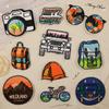 Original Embroidery Sticker Badge Logo Shoe and Hat Bag Patch Sticker Camping Series Accessories Supply Cloth Label Cloth Sticker