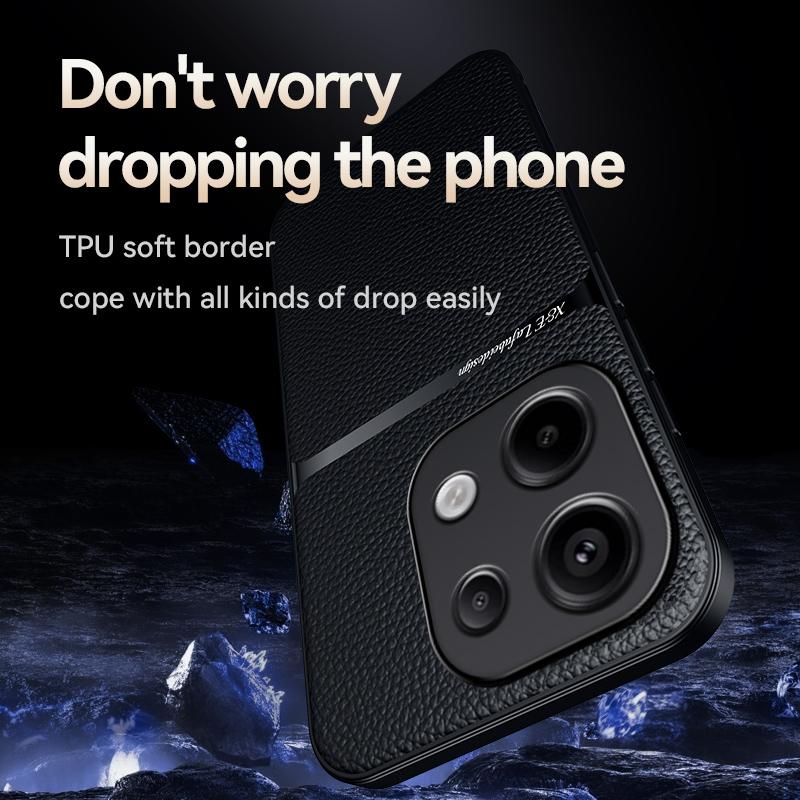 Кожаный чехол-фунда для Xiaomi Poco X6 5G Автомобильный магнитный держатель Противоударный чехол для Pocox6 Pocco Poxo Poko Little X6 X 6 6X 5G Чехол