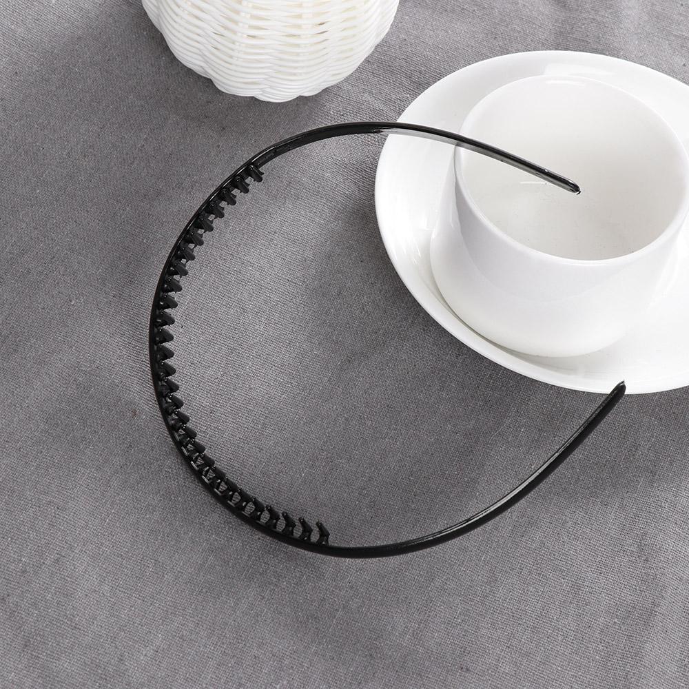 1/2 Pcs New Black plastic Sports Hairband Soccer Headband Toothed Men Hair Clip