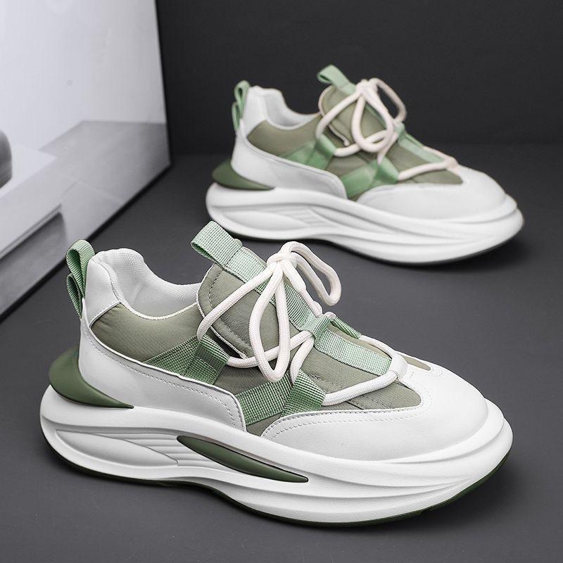 Summer Fabric Shoes, Men's Trendy and Versatile Thick Soled Sports Shoes, Casual Dad Shoes