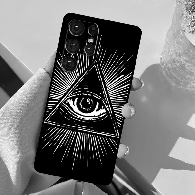 Чехол-накладка Illuminati Eye Occult Pyramid для Samsung Galaxy S25 Ultra S21 S22 S23 S24 Ultra S9 S10 Plus S20 FE S25 FE
